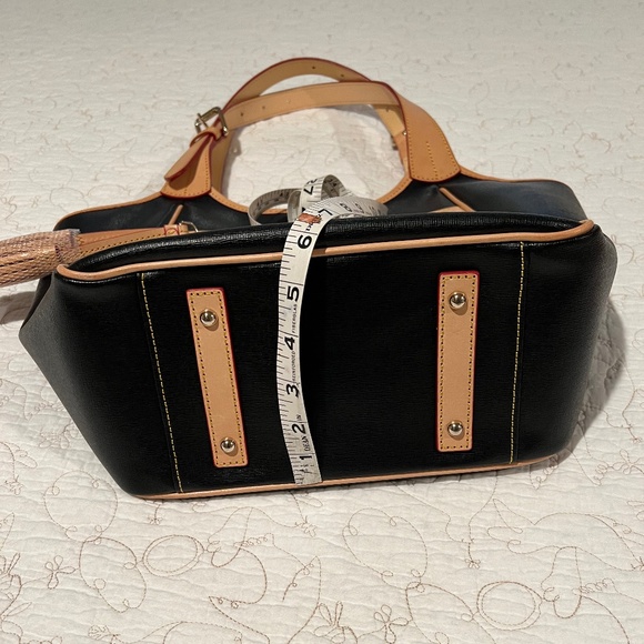 Dooney & Bourke Saffiano Leather Maddie Tote - Black & Tan - Picture 10 of 10